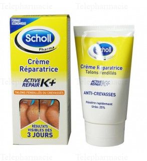 SCHOLL Expert traitement - Crème anti-crevasse K+ Tube 120ml